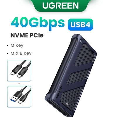 20Gbps Nvme SSD Case SSD Enclosure M.2 to USB3.2 Gen2X2 SSD Adapter for M.2 NVME PCIE Built-In Cooling Vest Aluminum Case