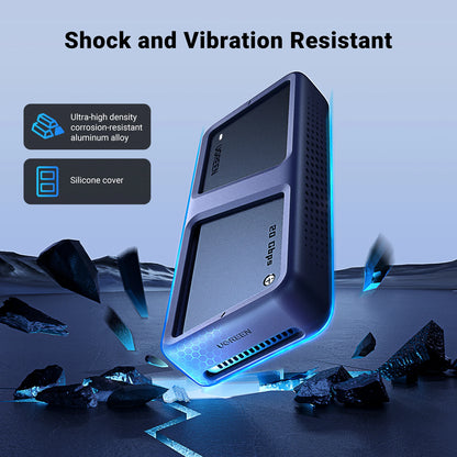 20Gbps Nvme SSD Case SSD Enclosure M.2 to USB3.2 Gen2X2 SSD Adapter for M.2 NVME PCIE Built-In Cooling Vest Aluminum Case