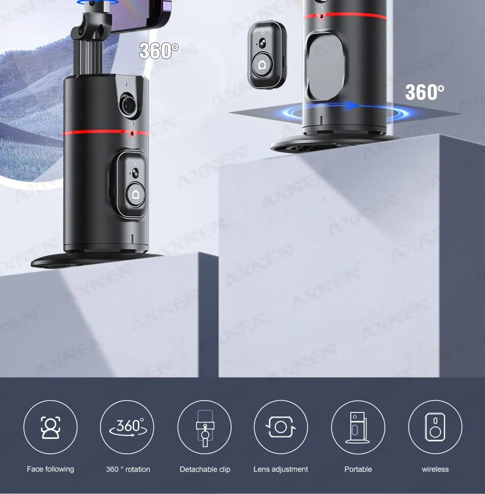 Gimbal Estabilizador Axnen Multifuncional Con Control Remoto 360°