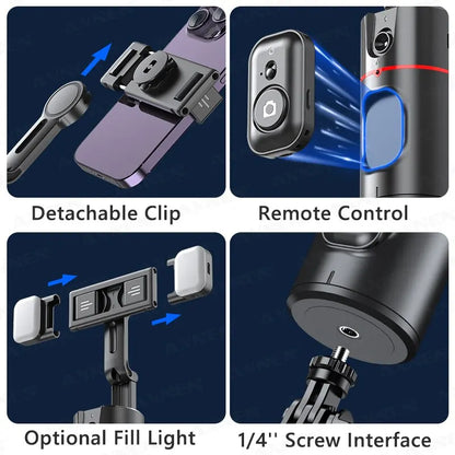 Gimbal Estabilizador Axnen Multifuncional Con Control Remoto 360°