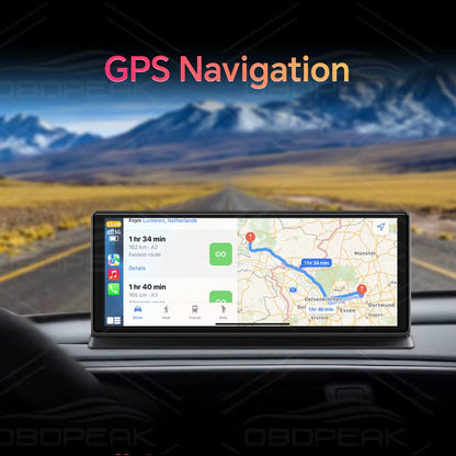 K2 Pro 11.3" Car DVR 4K Camera Wireless Carplay Android Auto Ai Screen Dash Cam Dual Len Video Recorder GPS Navigation Dashboard