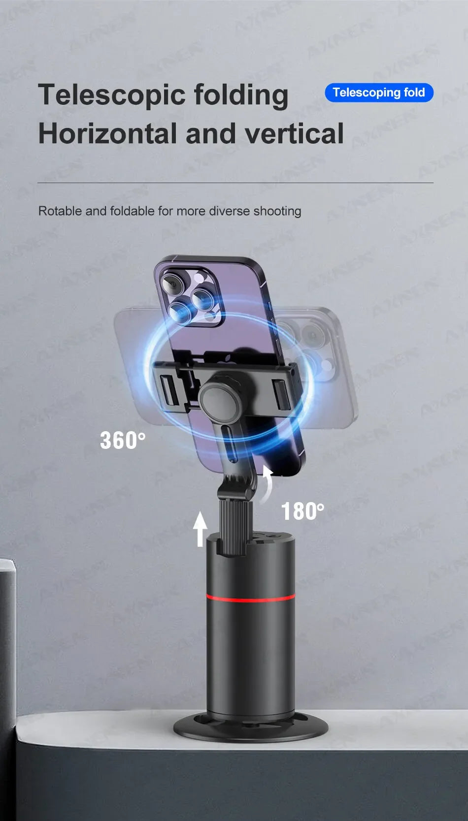 Gimbal Estabilizador Axnen Multifuncional Con Control Remoto 360°